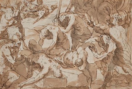 Jacopo Palma il Giovane (Venezia 1544 - Venezia 1628) Studio per La rivolta...