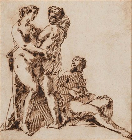 Francesco Fontebasso (Venezia 1707 - Venezia 1769) Studio per le Ninfe al...