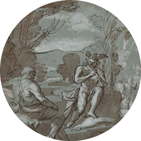 Samuel Bottschild (Sangerhausen 1641 - Dresda 1707) Mercurio e Argo China e...