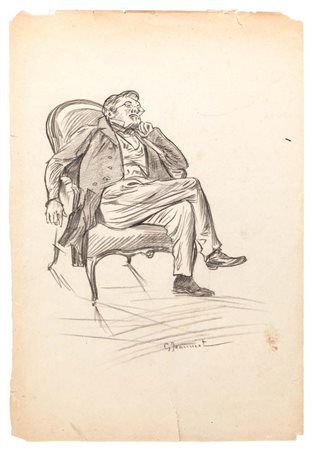 Pierre George Jeanniot (Ginevra 1848 - Parigi 1934) Ritratto di gentiluomo...