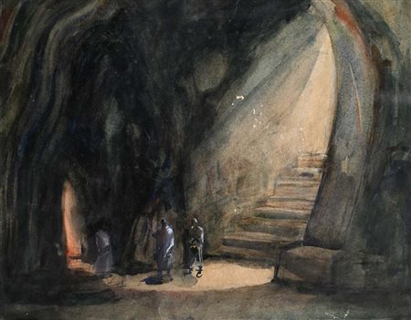 Neno Mori (Venezia 1899 - Venezia 1968) Studio per il Poliuto Olio e...