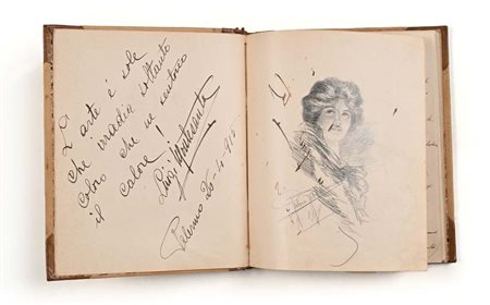 Album di disegni e testi Tecniche miste su carta cm 20x16