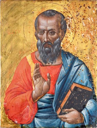 Anonimo greco del XVI secolo () San Marco Evangelista tempera e oro su tavola...