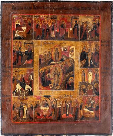 Scuola russa del XIX secolo () Le dodici grandi feste dell'anno liturgico...