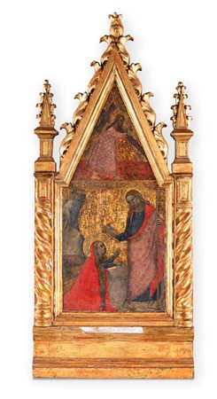 Scuola senese del XIV secolo () Noli me tangere, Cristo portacroce tempera e...