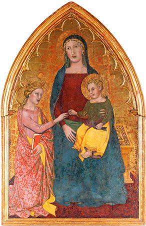 Pittore Toscano del XIV secolo () Matrimonio mistico di Santa Caterina...
