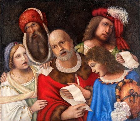 Benedetto Coda (attribuito a) (Treviso 1492 ca. - Rimini 1535 ca.) Cantori in...