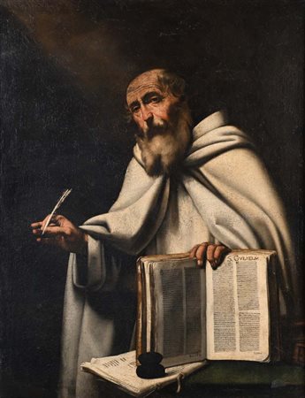 Pittore del XVII secolo () San Guglielmo olio su tela cm 126,5x98 - con...
