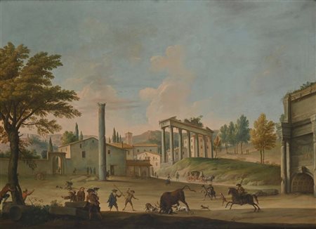 Pietro Fabris (Attivo a Napoli fra il 1756 e il 1792) Tauromachia nel Foro...