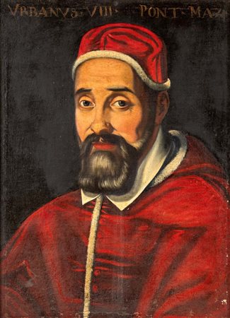 Pittore senese del XVIII secolo () Ritratto di Papa Urbano VIII olio su tela...
