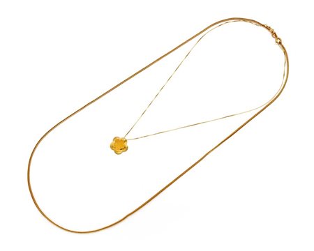 Coppia di lacci in oro Oro giallo 750/000. Peso complessivo gr 18,10