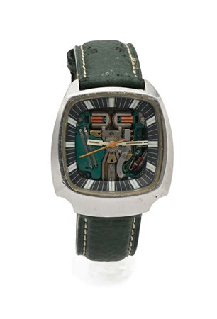 Bulova Accutron Spaceview acciaio Acciaio. Cassa firmata n° 171755, fondello...