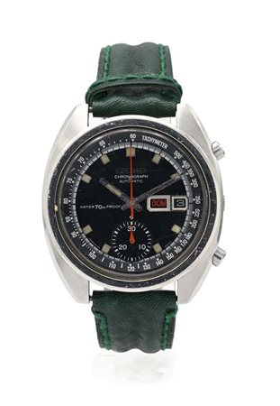 Seiko cronografo automatico in acciaio Acciaio. Ref. n° 6139 "Bruce Lee"....