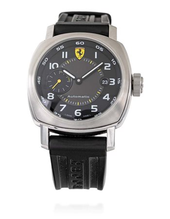 Panerai Ferrari in acciaio Referenza Fer 00002. Cassa in acciaio fondello a...