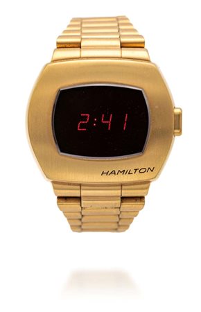 Hamilton Pulsar in acciaio Acciaio con trattamento pvd color oro giallo. Ref....