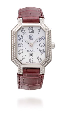 Repossi, orologio da polso in acciaio e brillanti Acciaio. Ref. R1SQ. Cassa...