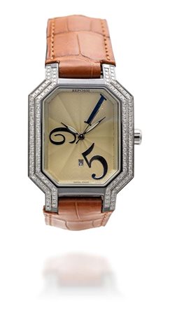 Repossi, orologio da polso in acciaio e brillanti Acciaio. Ref. R1SQ. Cassa...