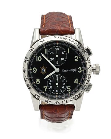 Eberhard Tazio Nuvolari in acciaio "Tartarughino" Acciaio. Ref. n° 31030....