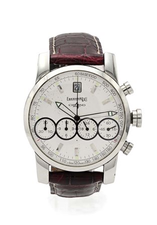 Eberhard Chrono 4 in acciaio Acciaio. Ref. 31041. Cassa firmata n° 1614,...