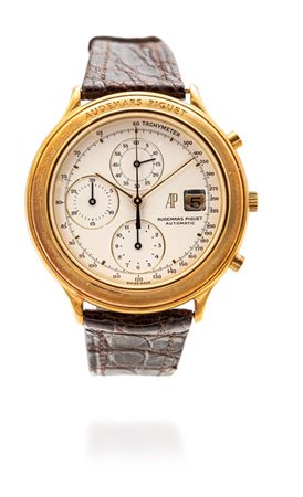 Audemars Piguet cronografo Huitieme in oro Oro giallo 750/000. Ref n° 25644,...