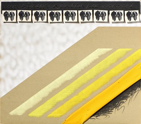 Concetto Pozzati (Vò Vecchio (Pd), 1935 - Bologna, 2017) Una giacca gialla...