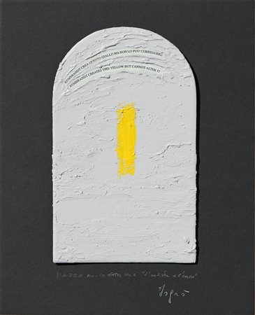 Emilio Isgrò (Barcellona Pozzo di Gotto (Me), 1937) L'artista e l'errore...