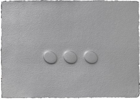 Turi Simeti (Alcamo (Tp), 1929 - Milano, 2021) Tre ovali Tecnica mista su...