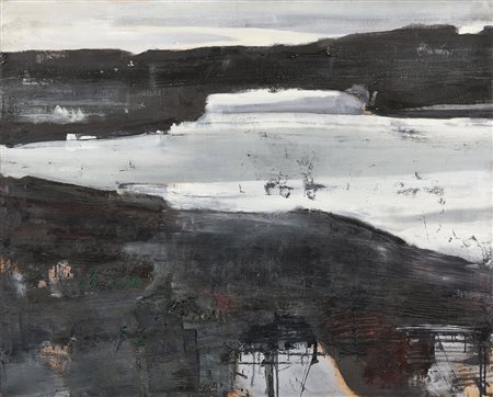 Giovanni Frangi (Milano, 1959) Dora, 2005 Olio su tela, cm 121,4x150,2 Firma,...