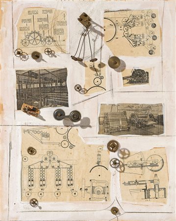 Arrigo Lora Totino (Torino, 1928 - 2016) Macchina celibe, 1998 Tecnica mista,...