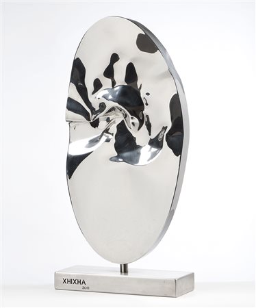 Helidon Xhixha (Durrës, 1970) Senza titolo, 2011 Scultura in acciaio, cm 75 h...