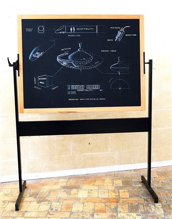 Giuseppe Stampone (Cluses, 1974) Senza titolo, 2016 Acrilico su lavagna e...