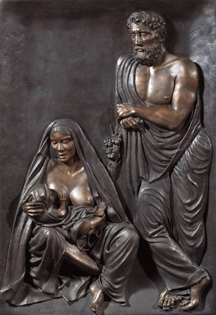 Athos Ongaro (San Donà di Piave (Ve), 1947) Sacra Famiglia, 1990-91 Scultura...