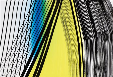 Hans Hartung (Lipsia, 1904 - Antibes, 1989) P1973-46, 1973 Acrilico e...