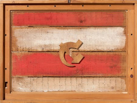 Mario Ceroli (Castelfrentano (Ch), 1938) Senza titolo Assemblaggio su legno,...