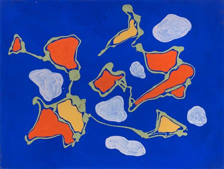 Giulio Turcato (Mantova, 1912 - Roma, 1995) Forme Olio su tela, cm 60x80...
