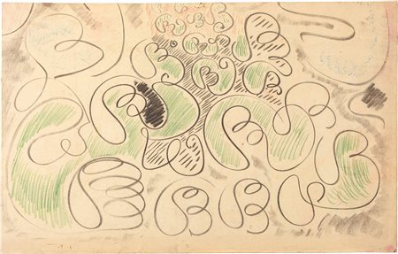 Tancredi (Feltre (Bl), 1927 - Roma, 1964) Senza titolo, 1953 Tecnica mista su...