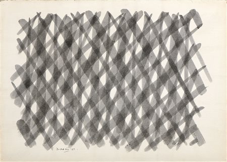 Piero Dorazio (Roma, 1927 - Perugia, 2005) Senza titolo, 1964 Acquerello su...