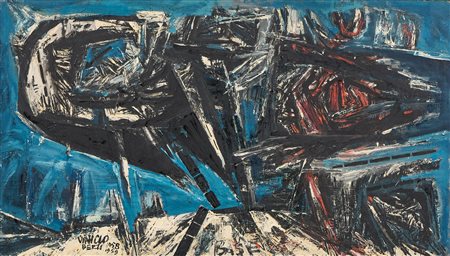 Vinicio Berti (Firenze, 1921 - 1991) Avventuroso astrale, 1958-59 Acrilico e...