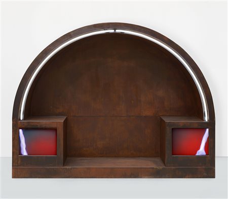 Fabrizio Plessi (Reggio Emilia, 1940) Arco Liquido, 2003 Scultura in metallo...