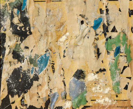 Mimmo Rotella (Catanzaro, 1918 - Milano, 2006) Senza titolo, 1954 ca....