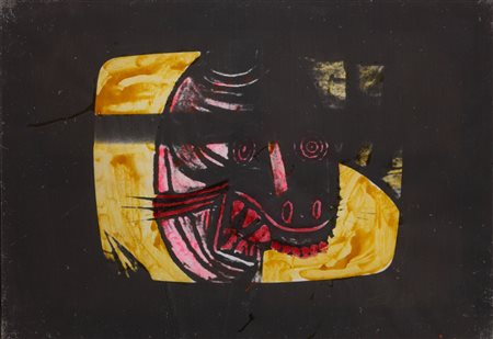 Mario Schifano (Homs, 1934 - Roma, 1998) Senza titolo, 1974-78 Smalto su tela...