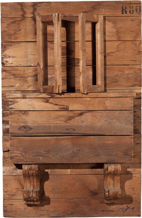 Mario Ceroli (Castelfrentano (Ch), 1938) La finestra, 1966 Legno pino di...