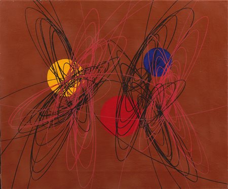 Roberto Crippa (Milano, 1921 - Bresso (Mi), 1972) Senza titolo, 1951 Olio su...