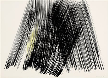 Hans Hartung (Lipsia, 1904 - Antibes, 1989) P1967-A35, 1967 Inchiostro di...