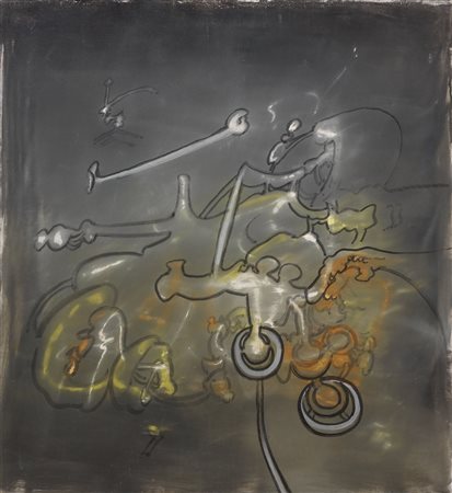 Roberto Sebastian Matta (Santiago del Cile, 1911 - Tarquinia (Vt), 2002)...