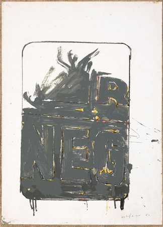 Mario Schifano (Homs, 1934 - Roma, 1998) Senza titolo (Studio per un...