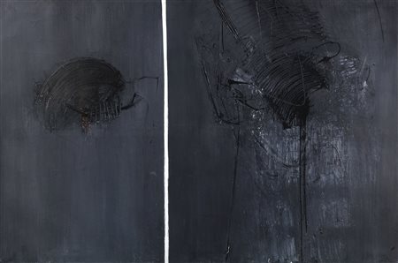 Emilio Scanavino (Genova, 1922 - Milano, 1986) Bestiario, 1961 Olio su tela,...