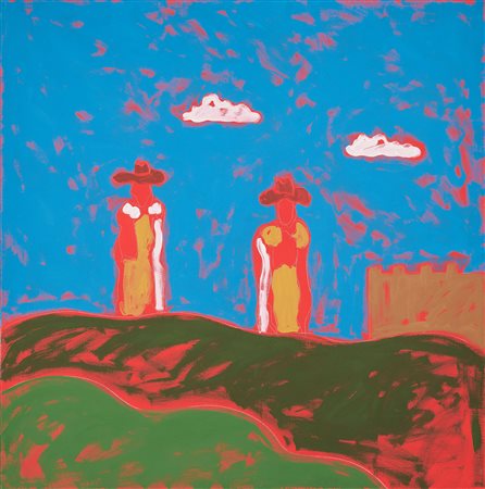 Tano Festa (Roma, 1938 - 1987) Senza titolo, 1985/86 Pittura industriale,...