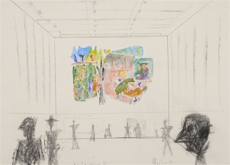 Max Weiler Winterthur 1900 – Zürich / Zurigo 1969 Bahnhof Erwurf N...