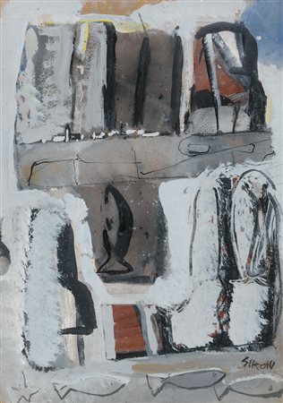 Mario Sironi Sassari 1885 – Mailand / Milano 1961 Paesaggio, 1950 Tempera su...